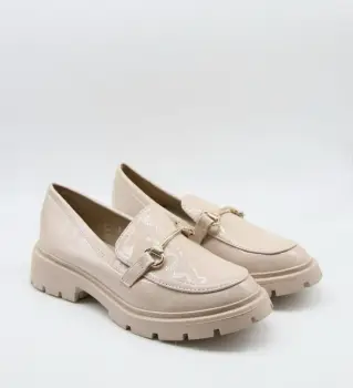 Pantofi Casual dama Gobba Bej imagine