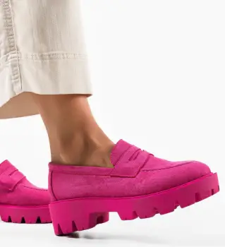 Pantofi Casual dama Gyna Fuchsia imagine