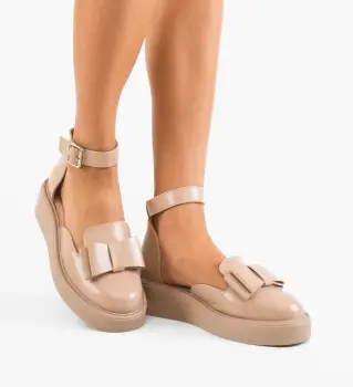 Pantofi Casual dama Hammbe Bej imagine