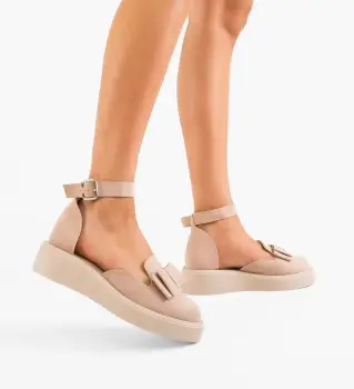 Pantofi Casual dama Hammbe Bej imagine