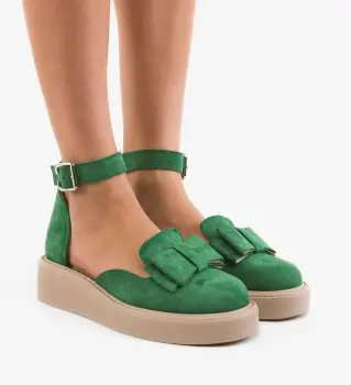 Pantofi Casual dama Hammbe Verzi imagine