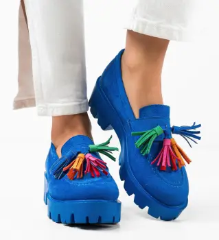 Pantofi Casual dama Kuciure Albastri imagine