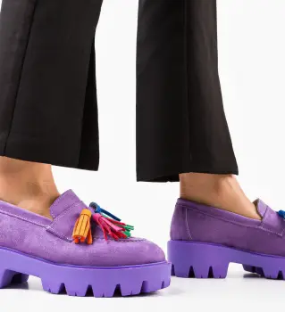 Pantofi Casual dama Kuciure Mov imagine