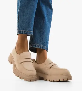 Pantofi Casual dama Laje Bej imagine