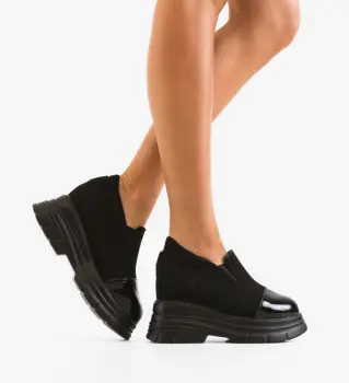 Pantofi Casual dama Lamzay Negri 2 imagine