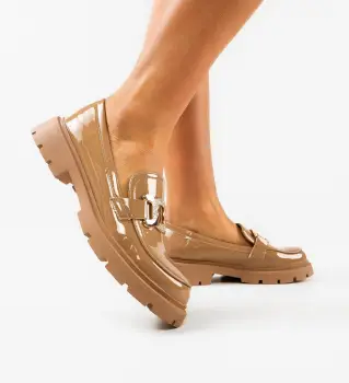 Pantofi casual dama Lavutko Bej imagine