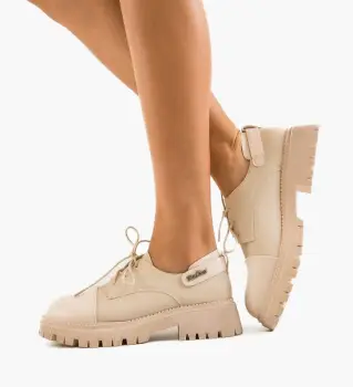 Pantofi Casual dama Luiza Bej imagine