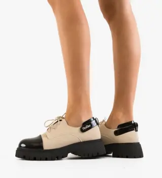 Pantofi Casual dama Luiza Bej imagine