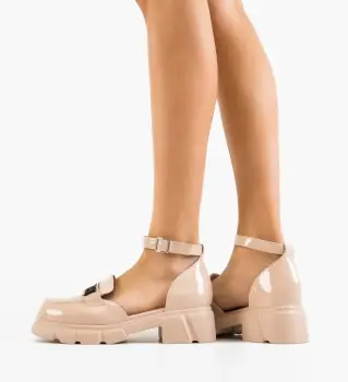 Pantofi Casual dama Merfa Bej imagine