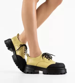 Pantofi casual dama Mert Galbeni imagine