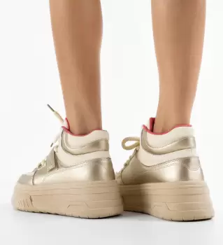 Pantofi Casual dama Minga Bej imagine