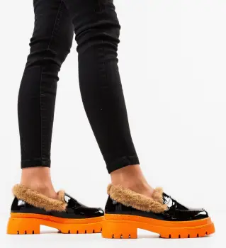 Pantofi casual dama Monday Negri 2 imagine