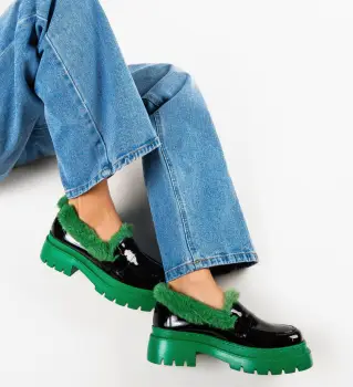 Pantofi casual dama Monday Negri 4 imagine