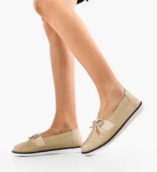 Pantofi Casual dama Niko Bej imagine
