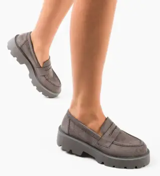 Pantofi Casual dama Punde Gri imagine