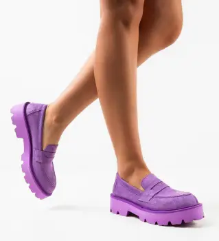 Pantofi Casual dama Punde Mov imagine