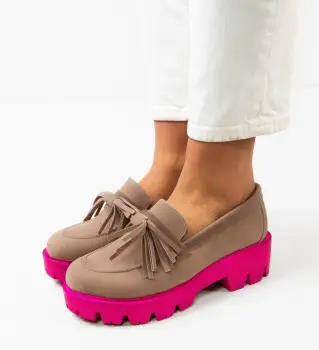 Pantofi Casual dama Sigvald Bej imagine