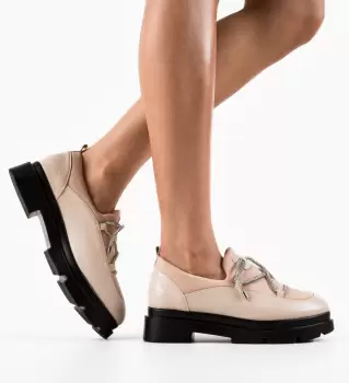 Pantofi Casual dama Stayli Bej imagine