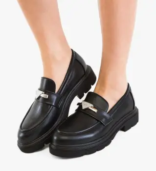 Pantofi casual dama Stende Negri 2 imagine