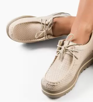 Pantofi Casual dama Torinoz Bej imagine