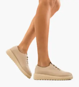 Pantofi Casual dama Tyka Bej imagine