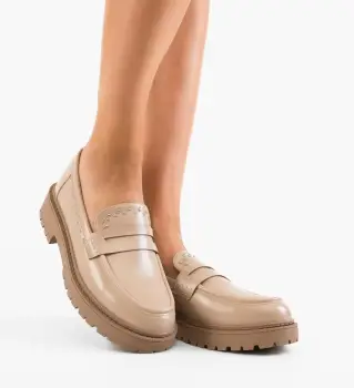 Pantofi Casual dama Uradim Bej imagine