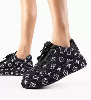 Pantofi Casual dama Urssy Negri imagine