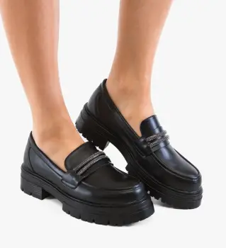 Pantofi casual dama Uster Negri imagine