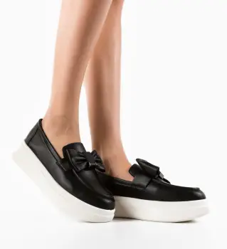 Pantofi casual dama Volga Negri imagine