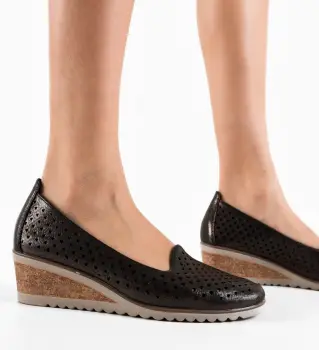 Pantofi Casual dama Vrezik Negri imagine