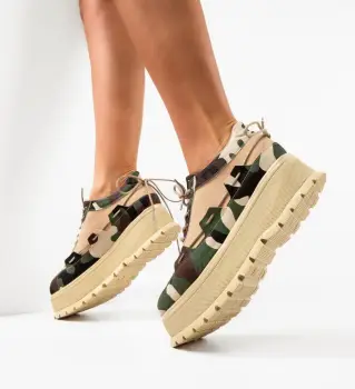 Pantofi Casual Danrta Khaki imagine