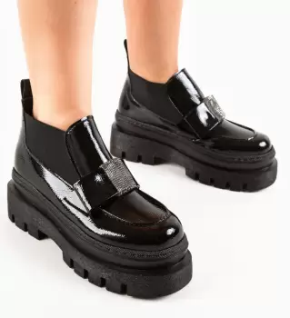 Pantofi Casual Dargazba Negri 2 imagine