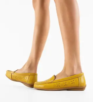 Pantofi Casual Debar Galbeni imagine