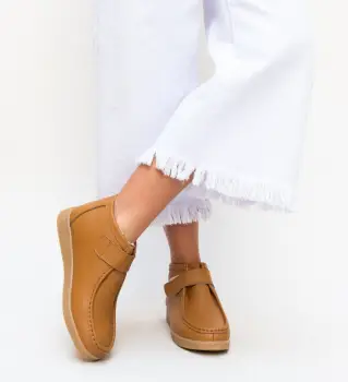 Pantofi Casual Debir Camel imagine