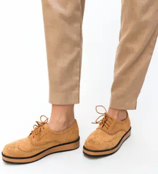 Pantofi Casual Devonk Camel imagine