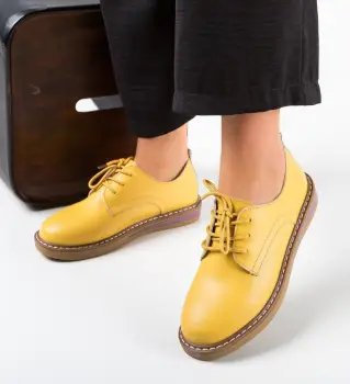 Pantofi Casual Doria Galbeni imagine
