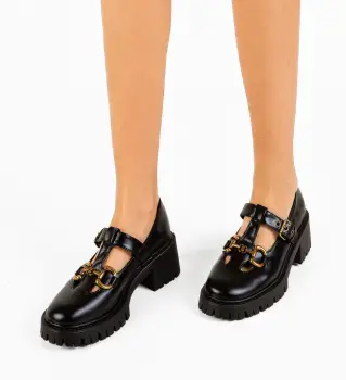 Pantofi Casual Ellingt Negri imagine