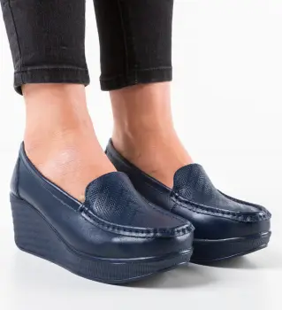 Pantofi Casual Ely Bleumarin imagine