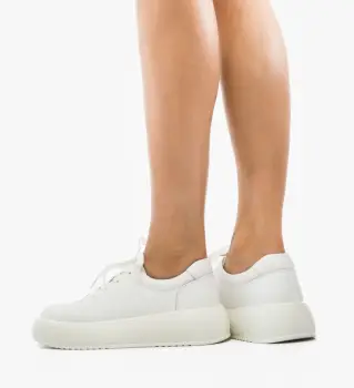 Pantofi Casual Floray Albi imagine