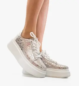 Pantofi Casual Ganey Argintii imagine