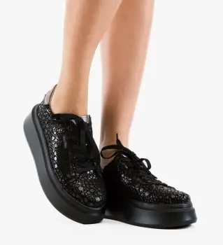 Pantofi Casual Ganey Negri imagine