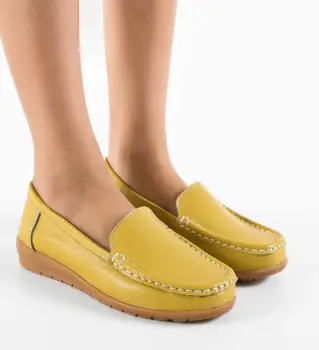 Pantofi Casual Georgie Galbeni imagine