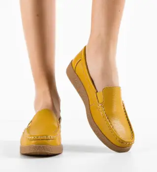 Pantofi Casual Givy Galbeni imagine