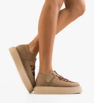 Pantofi Casual Gryndy Bej imagine