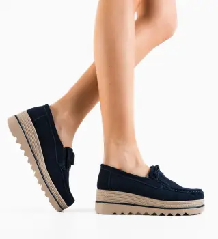 Pantofi Casual Hipok Bleumarin imagine