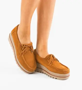 Pantofi Casual Hipok Camel imagine