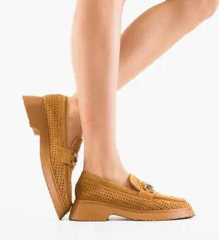 Pantofi Casual Irry Camel imagine