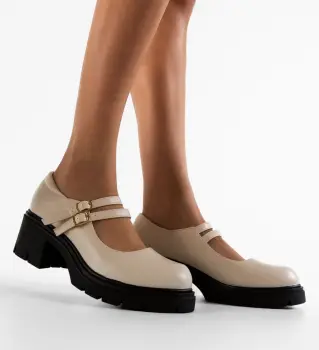 Pantofi Casual Jadvyga Bej imagine