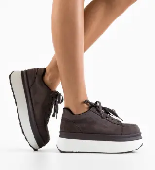 Pantofi Casual Kampus Gri imagine