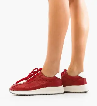 Pantofi Casual Kari Rosii imagine